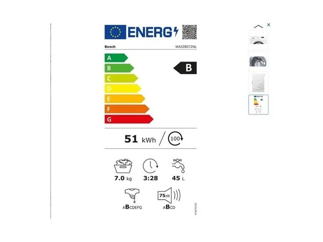Bosch waj28072nl - serie 2 - wasmachine - afbeelding 8 van  8