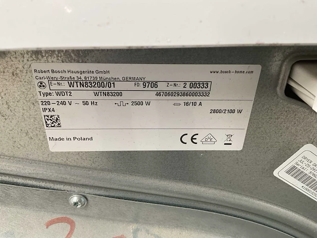 Bosch wasdroger (2x) - afbeelding 6 van  8