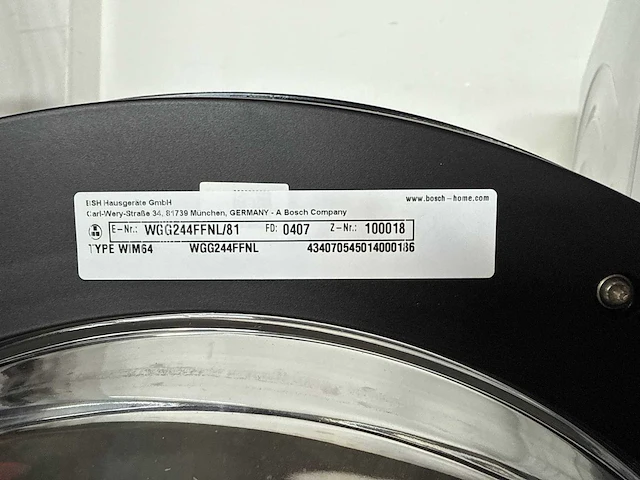 Bosch wgg244ffnl wasmachine (9 kg, 1400 rpm, a) - afbeelding 4 van  7