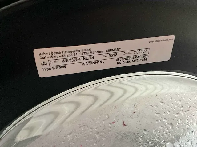 Bosch wnm56 wasmachine - afbeelding 7 van  8
