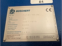 Boschert - profi 28 / 1000 cnc - cnc bending machine - 2014 - afbeelding 2 van  14
