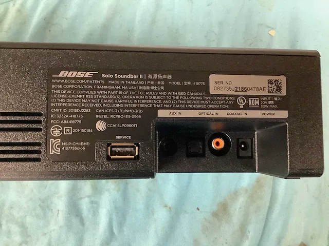 Bose 418775 solo soundbar ii soundbar - afbeelding 7 van  7