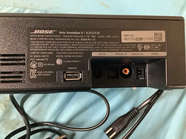 Bose 418775 solo soundbar ii soundbar - afbeelding 4 van  4