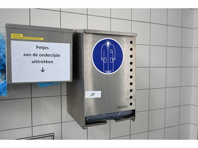 Bosgraaf rvs overall- en hoofdnet dispenser (2x) - afbeelding 2 van  3
