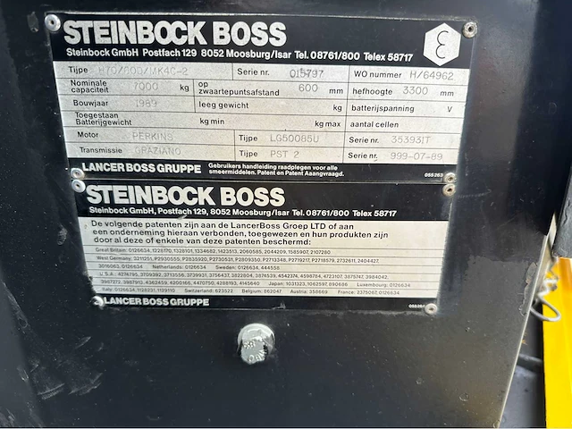 Boss h70/60d 7000kg vorkheftruck - afbeelding 19 van  30