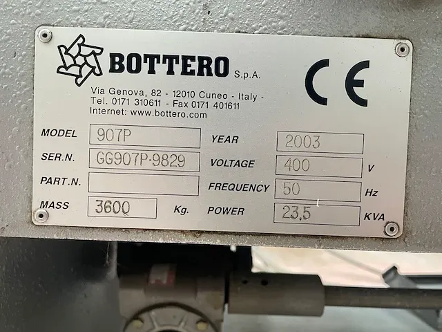 Bottero 907 p facet glasslijpmachine - afbeelding 2 van  13