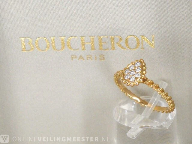 Boucheron - gouden 'serpent boheme' ring met diamanten - afbeelding 1 van  10