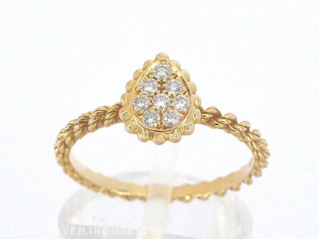 Boucheron - gouden 'serpent boheme' ring met diamanten - afbeelding 4 van  10