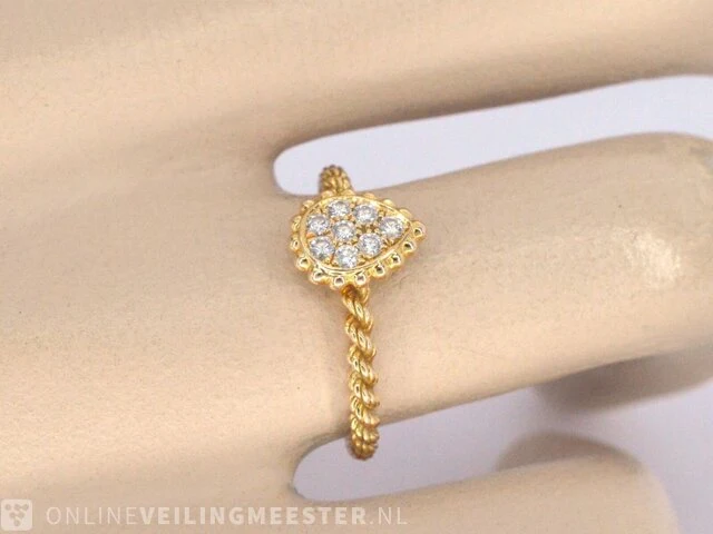 Boucheron - gouden 'serpent boheme' ring met diamanten - afbeelding 9 van  10