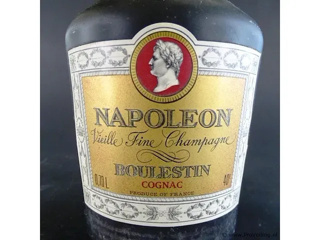 Boulestin napoléon vieille (x.o.) fine champagne cognac - bottled 1970s - afbeelding 2 van  5