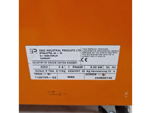 Bouwdroger 14l 230v ebac, bd70, bouwjaar 2012 - afbeelding 5 van  5