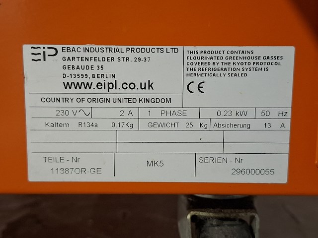 Bouwdroger 14l 230v ebac, bd70, bouwjaar 2016 - afbeelding 2 van  5
