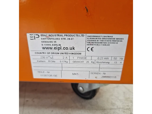 Bouwdroger 14l 230v ebac, bd70, bouwjaar 2016 - afbeelding 5 van  5