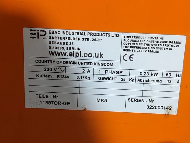 Bouwdroger 14l 230v ebac, bd70, bouwjaar 2019 - afbeelding 9 van  11