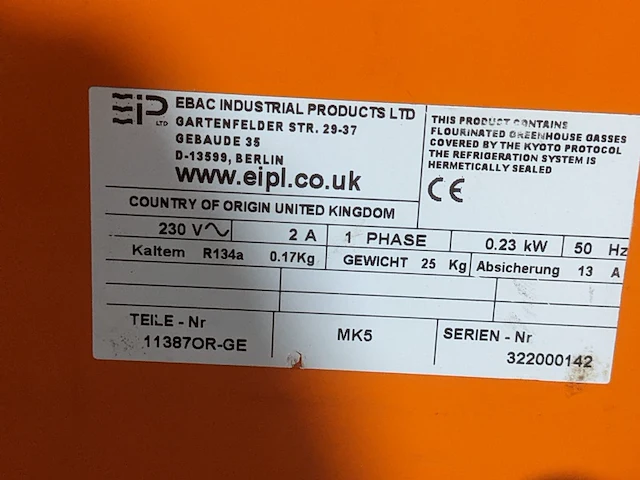 Bouwdroger 14l 230v ebac, bd70, bouwjaar 2019 - afbeelding 10 van  11