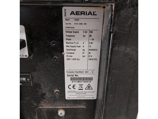 Bouwdroger 75l 230v dantherm, pd 400, bouwjaar 2021 - afbeelding 6 van  6