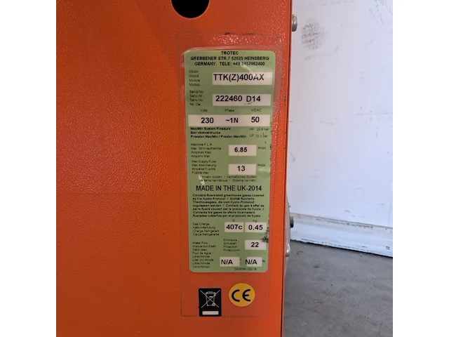 Bouwdroger 75l 230v, trotec, ttk 400, 2014 - afbeelding 5 van  10