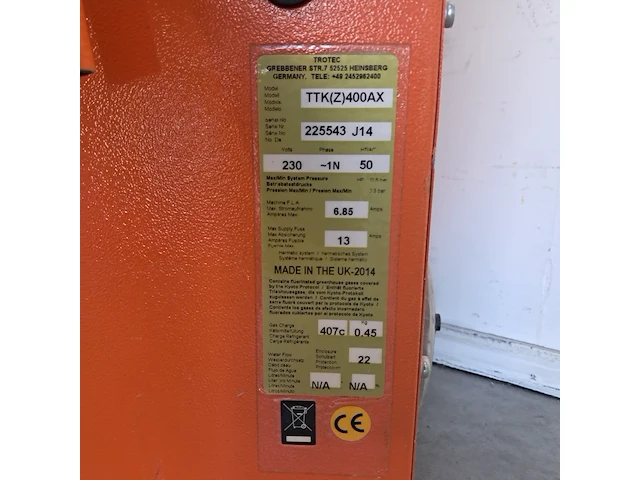Bouwdroger 75l 230v, trotec, ttk 400, 2014 - afbeelding 5 van  10
