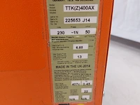 Bouwdroger 75l 230v trotec, ttk 400, bouwjaar 2014 - afbeelding 7 van  7