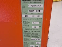 Bouwdroger 75l 230v trotec, ttk 400, bouwjaar 2014 - afbeelding 6 van  6