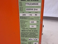 Bouwdroger 75l 230v trotec, ttk 400, bouwjaar 2014 - afbeelding 6 van  6