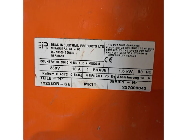 Bouwdroger 82l 230v, ebac, bd150, 2011 - afbeelding 8 van  8