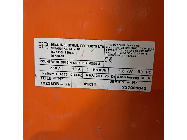 Bouwdroger 82l 230v ebac, bd150, 2011 - afbeelding 8 van  8