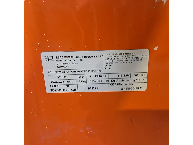 Bouwdroger 82l 230v, ebac, bd150, 2012 - afbeelding 8 van  8