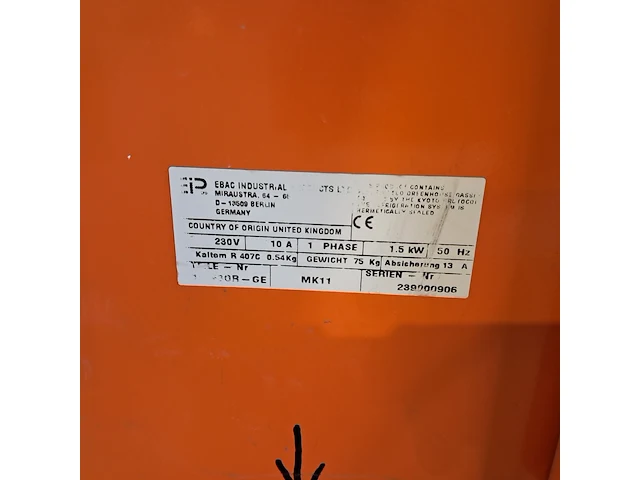 Bouwdroger 82l 230v, ebac, bd150, 2012 - afbeelding 7 van  7