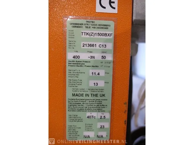 Bouwdroger trotec, ttk 1500, bouwjaar 2013 - afbeelding 6 van  10