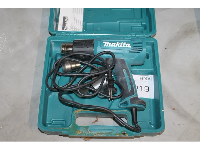 Bouwfohn makita in koffer. - afbeelding 1 van  2