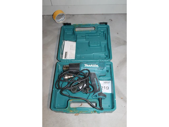 Bouwfohn makita in koffer. - afbeelding 2 van  2