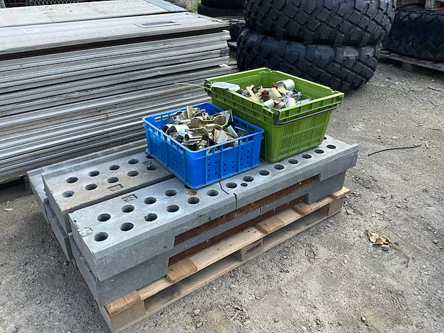 Bouwhek blok met klemmen (5x) - afbeelding 1 van  4