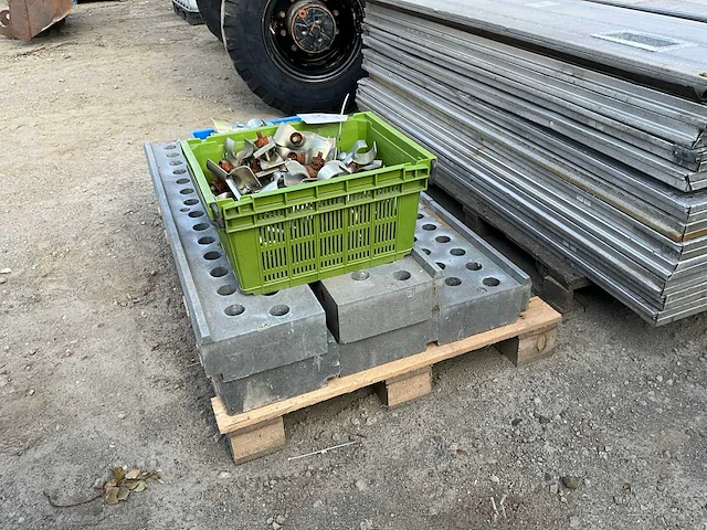 Bouwhek blok met klemmen (5x) - afbeelding 3 van  4