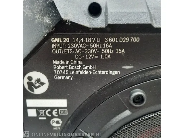 Bouwradio bosch, gml 20 - afbeelding 2 van  11