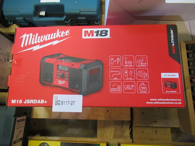 Bouw/radio milwaukee, m18 jsrdab+ - afbeelding 4 van  4