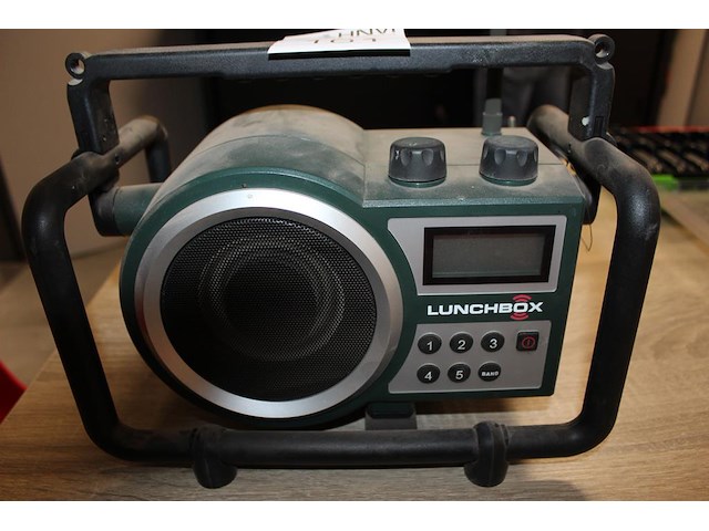 Bouwradio perfect pro lunchbox green. - afbeelding 2 van  2