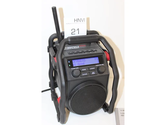 Bouwradio perfect pro ubox 400r met voedingskabel. - afbeelding 2 van  2