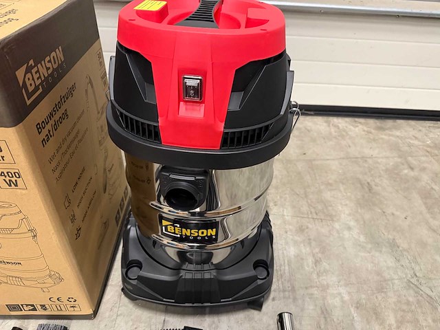 Bouwstofzuiger nat/droog 30 ltr 1400w - afbeelding 2 van  4