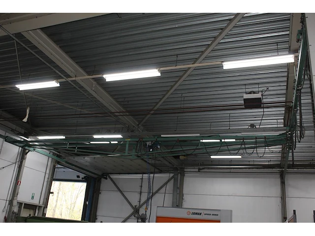 Bovenloopkraan demag 500 kg met breedte ca. 10 m en lengte 14 m. let op! exclusief geleiderail. let op! oph... - afbeelding 2 van  4