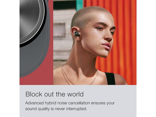 Bowers & wilkins pi5 s2 bluetooth oordopjes met noise cancelling meeslepend geluid en draadloos opladen storm grey - afbeelding 3 van  4