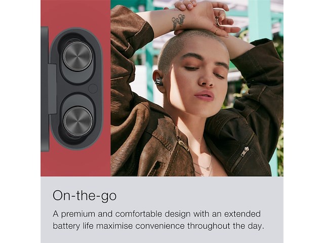 Bowers & wilkins pi5 s2 bluetooth oordopjes met noise cancelling meeslepend geluid en draadloos opladen storm grey - afbeelding 4 van  4