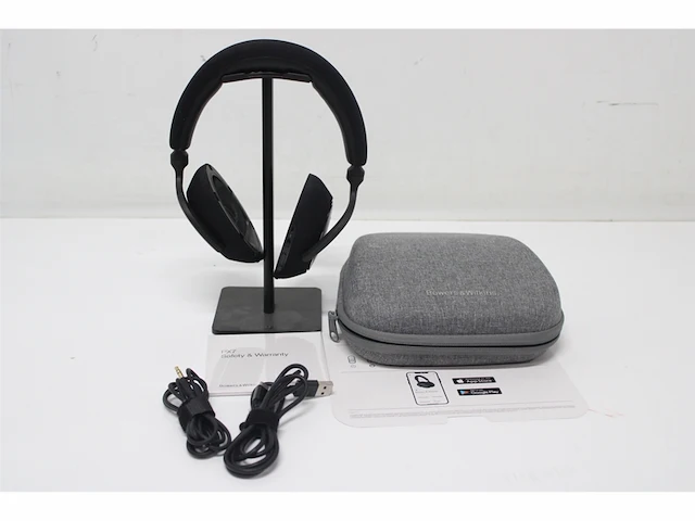 Bowers & wilkins px7 draadloze bluetooth over-ear hoofdtelefoon met adaptieve ruisonderdrukking carbon zwart - afbeelding 4 van  4