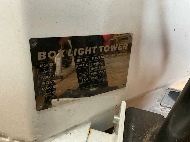 Box light tower blt-180 licht toren - afbeelding 4 van  9