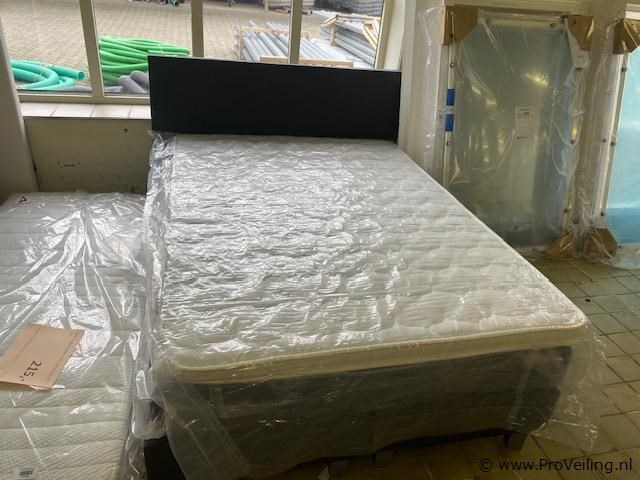 Boxspring 140 x 200cm antraciet incl. topper, turijn - afbeelding 1 van  1
