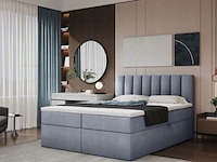 Boxspring 140x200 grijs met opbergfunctie sanderz, grijs, 2025 - afbeelding 1 van  4