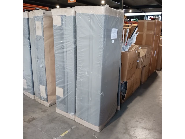 Boxspring 140x200 grijs met opbergfunctie sanderz, grijs, 2025 - afbeelding 4 van  4