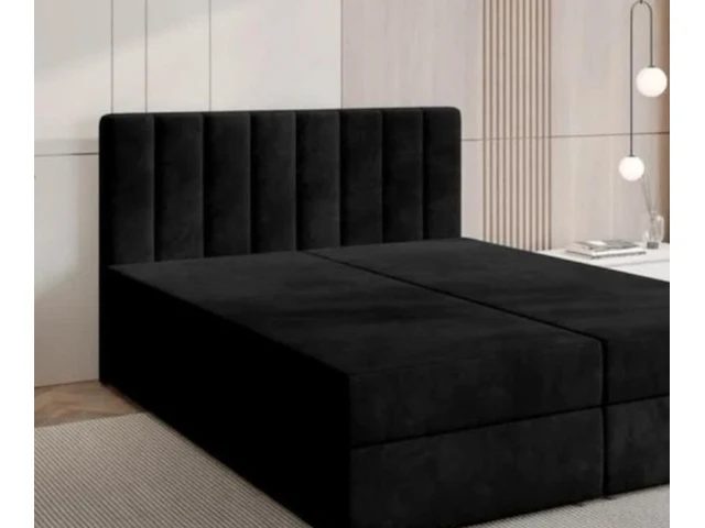 Boxspring bed 140x200 cm, black, 2025 - afbeelding 1 van  2