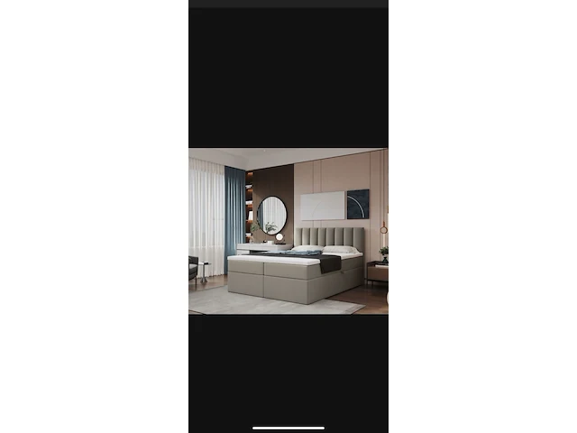 Boxspring bed incl. opbergfunctie, bruin, 2025 - afbeelding 1 van  2