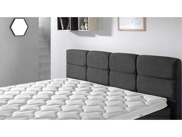 Boxspring italia buddah, 140x200 cm, antraciet - afbeelding 8 van  13